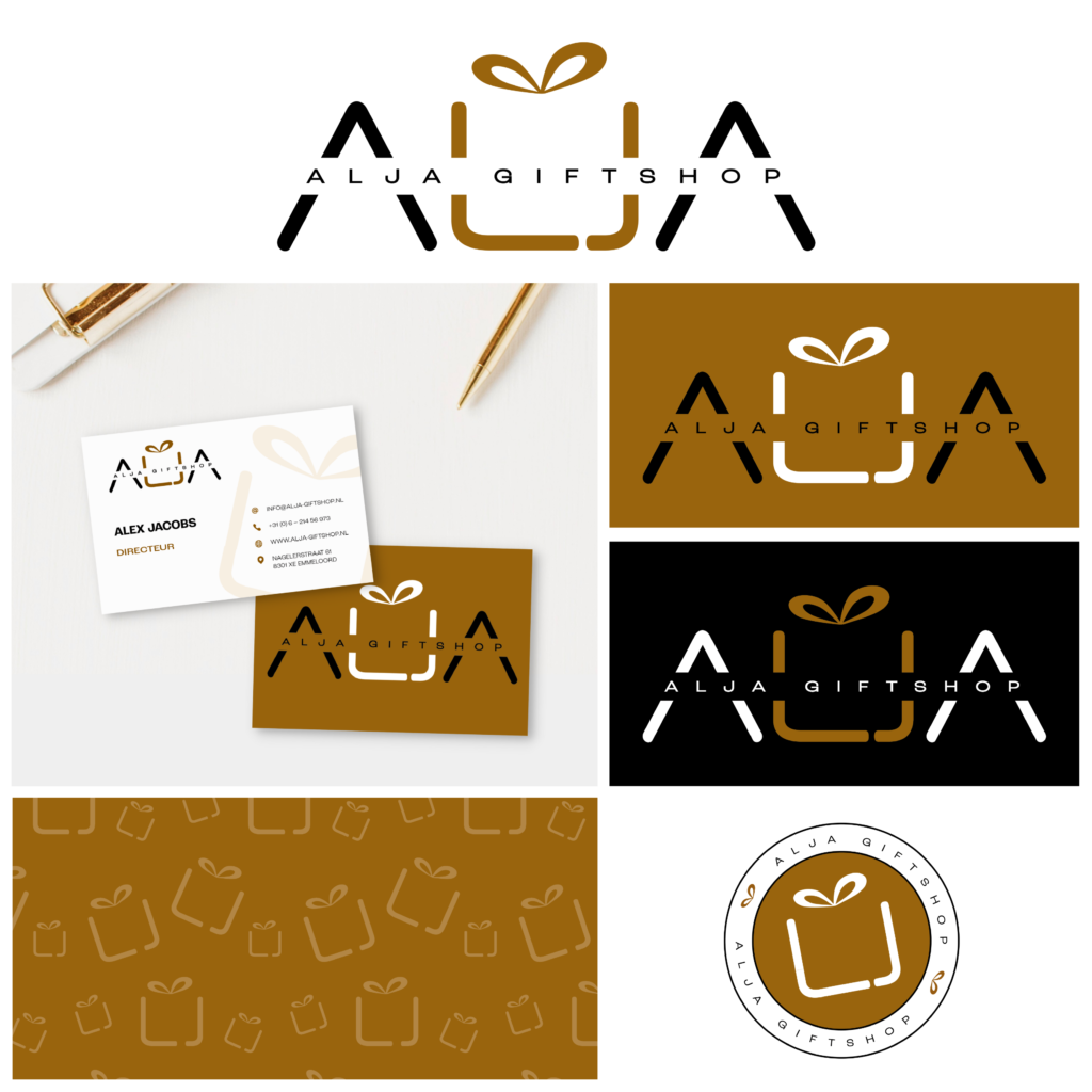Logo ontwerp ALJA Giftshop door Lybra Logo's